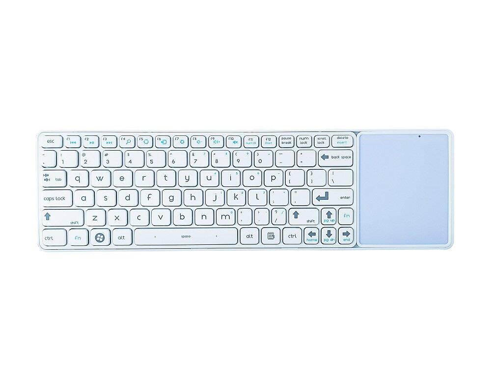 Bornd - CK118G RF2.4GHZ Wireless Touchpad Keyboard - White