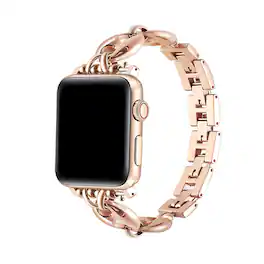 Posh Tech - Poppy Stainless Steel Link Band for Apple Watch - Rose Gold