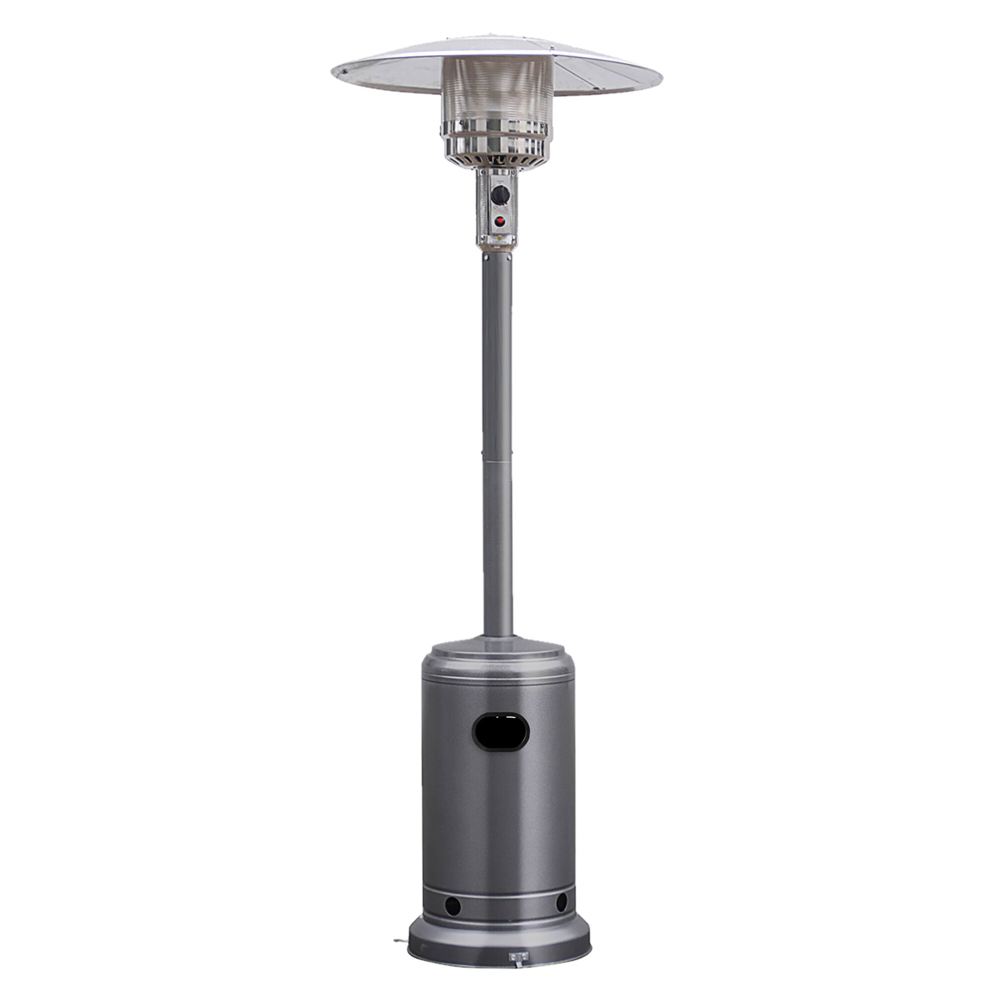 Alt View 8. Costway - Costway 50000 BTU Propane Patio Heater Standing Steel with Wheels - Gray.