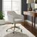 Alt View 15. Linon Home Décor - Swanson Swivel Office Chair - Off-White.