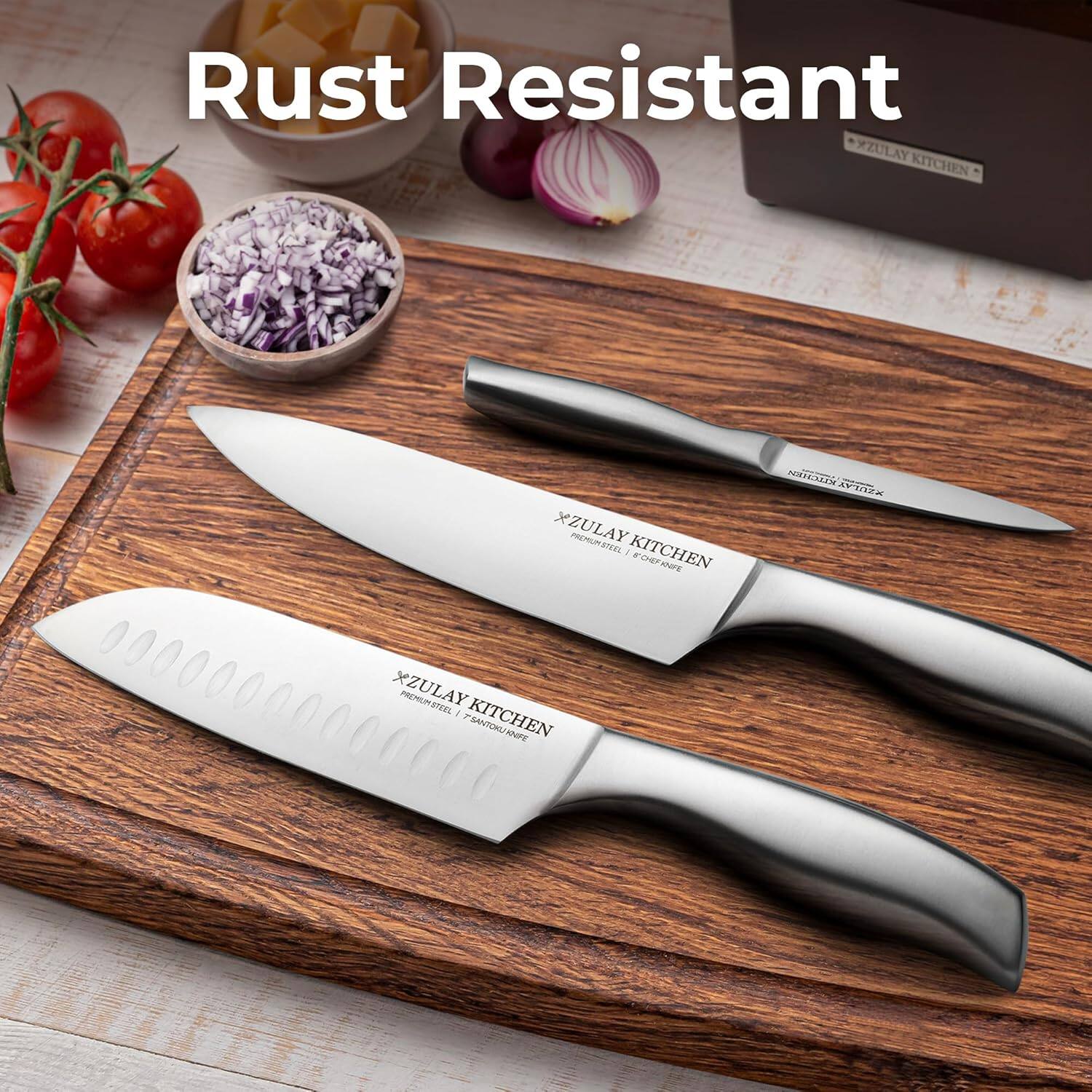 Rust Resistant XZULAY KITCHEN PREMIUM 1 KITCHEN CHEF KNIFE RUCHEN 4132022 XZULAY PREMIUM STEEL BUTTER 1 KITCHEN PASTRY KNEED