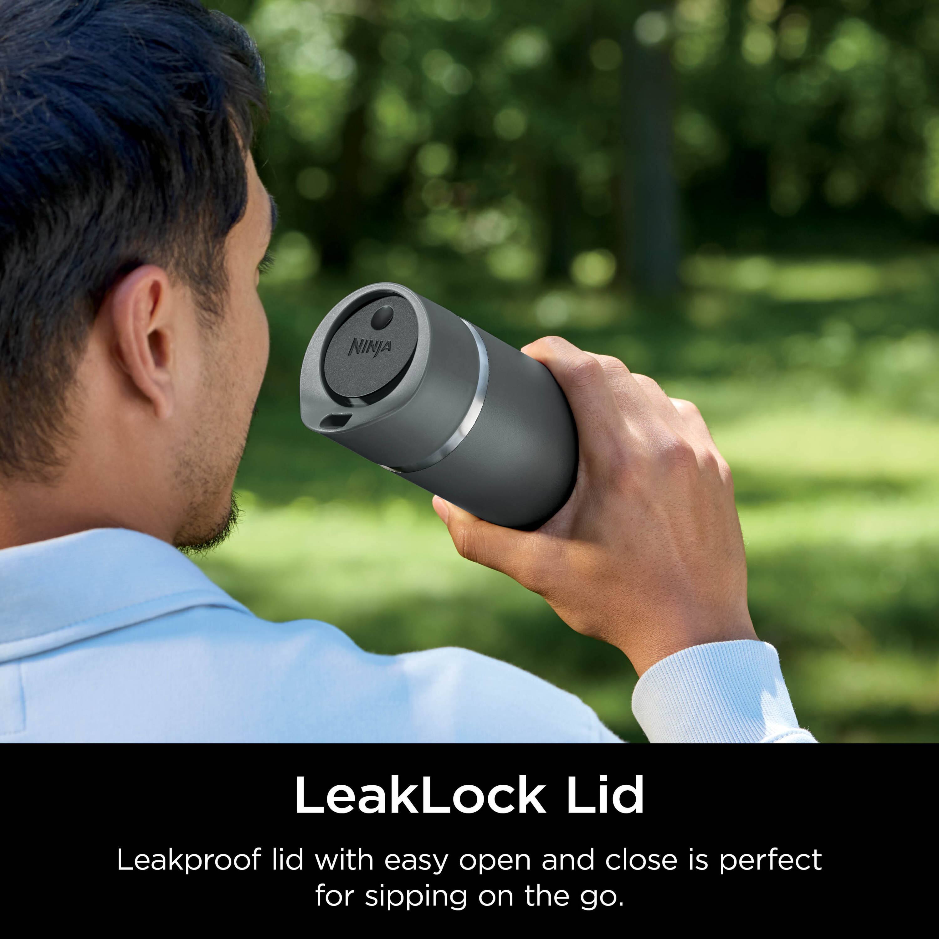 NINJA LeakLock Lid  
Leakproof lid with easy open and close is perfect for sipping on the go.
