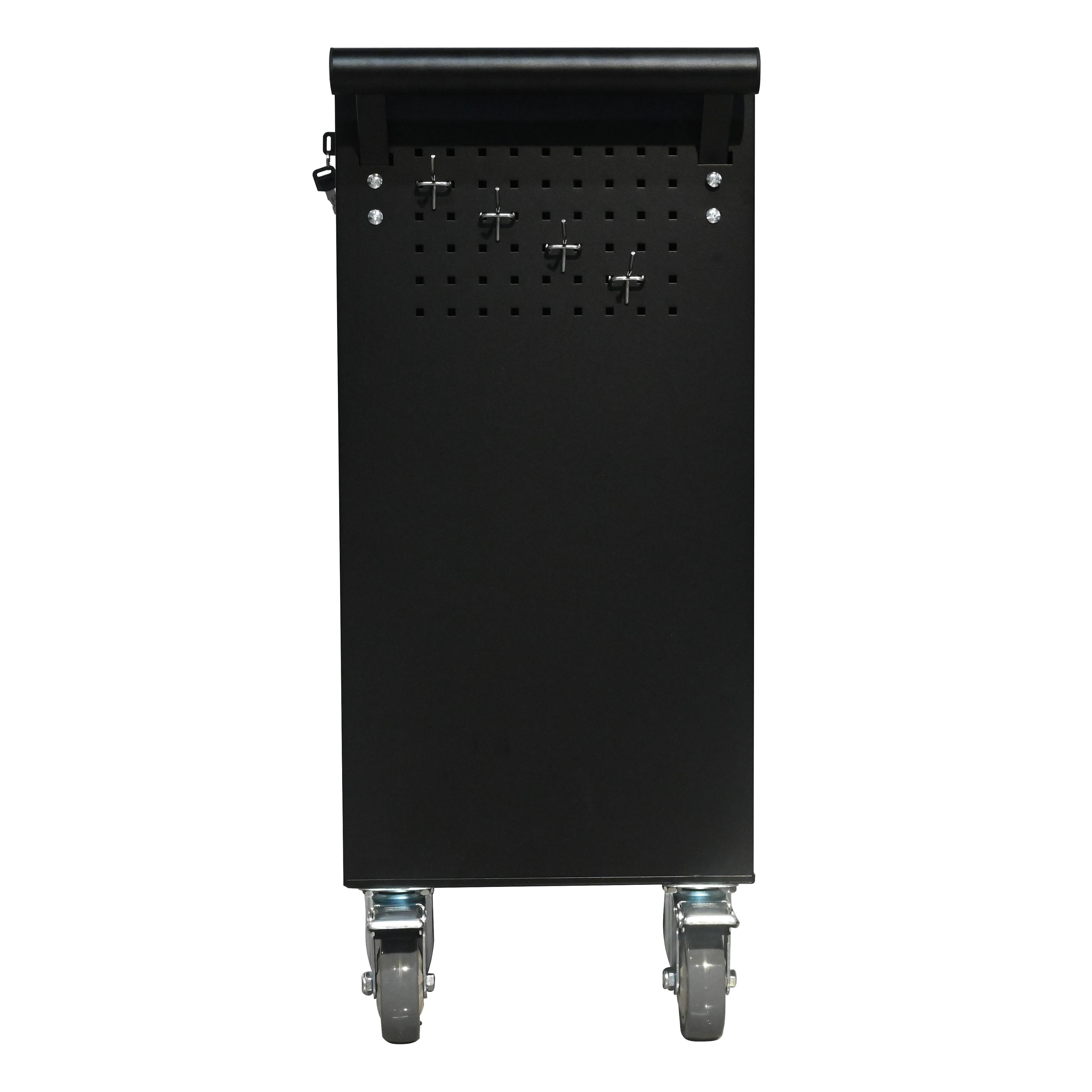 Back. APRILSOUL - 5 drawer metal rolling tool cabinet storage toolbox with brake wheels toolbox with lock suitable - Black.