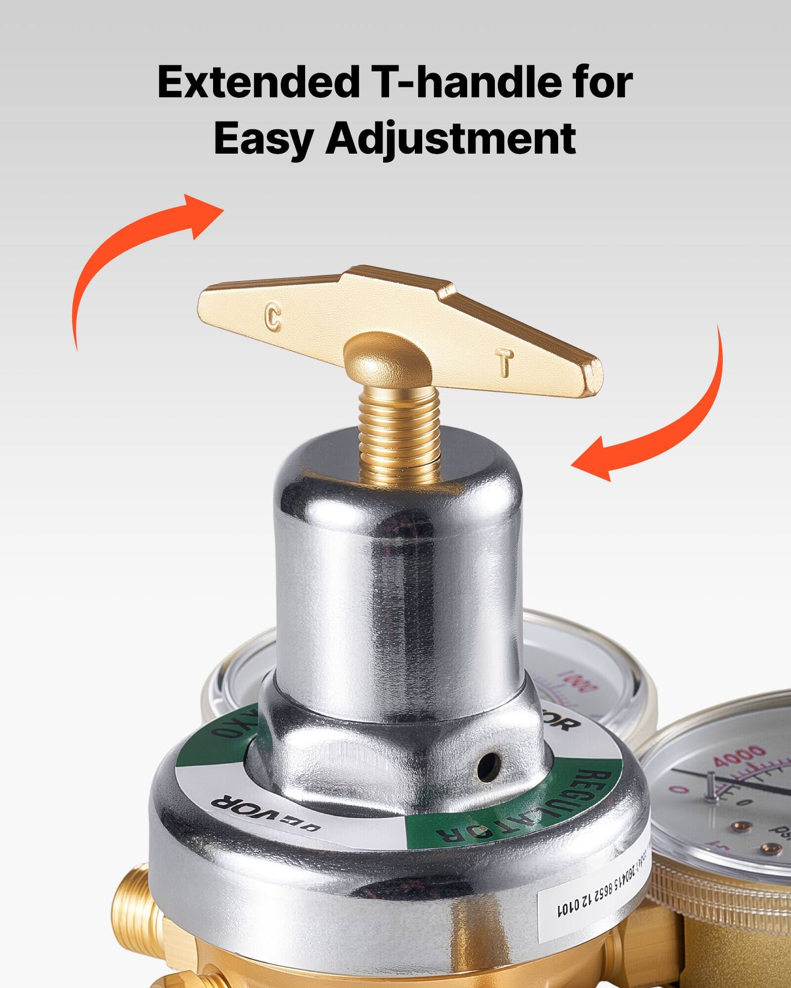 Extended T-handle for Easy Adjustment