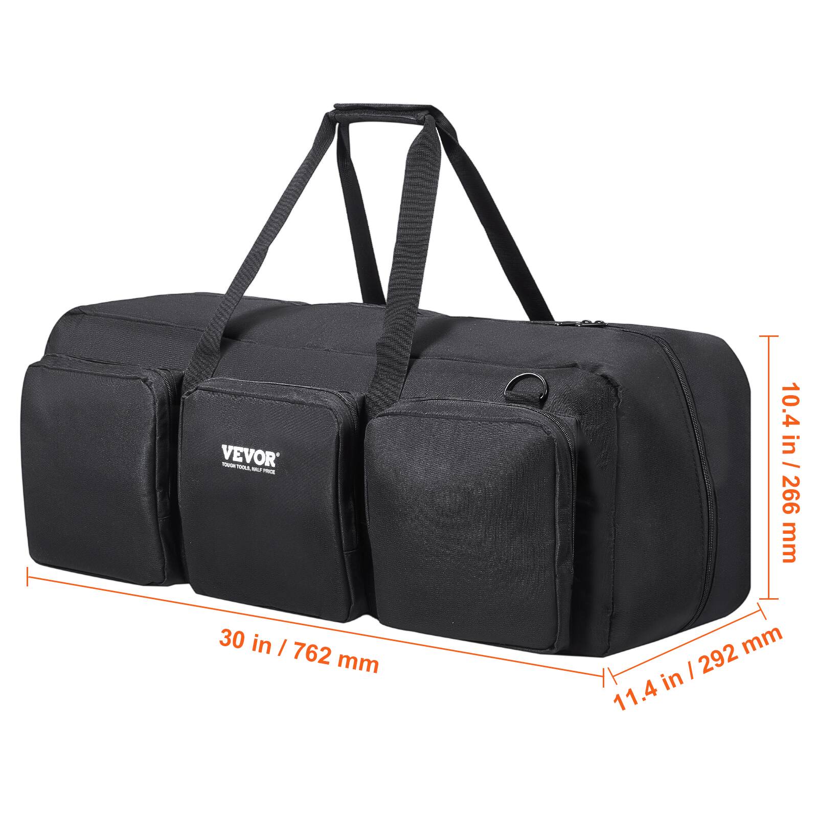 VEVOR  
TOUGH TOOL BAG  

10.4 in / 266 mm  
30 in / 762 mm  
11.4 in / 292 mm