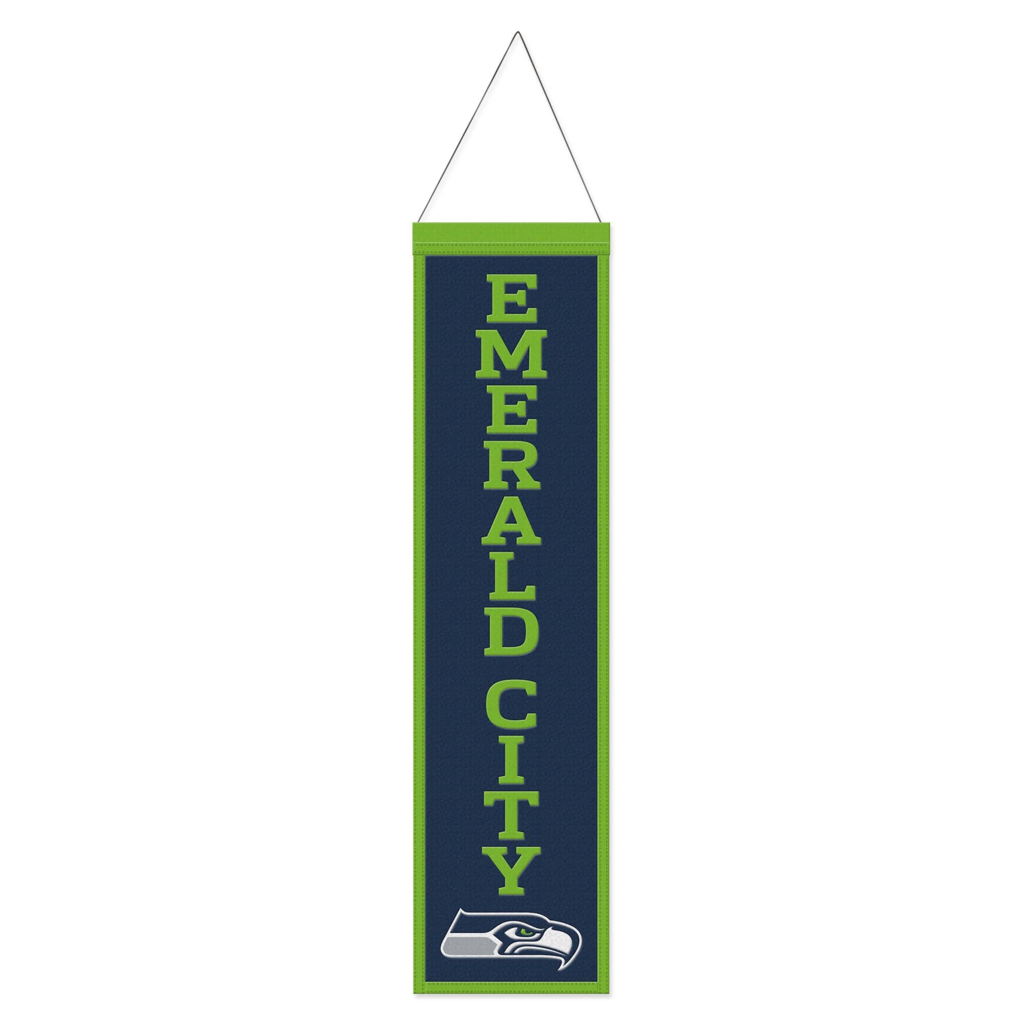 WinCraft - Seattle Seahawks 8" x 32" Slogan Wool Banner - Multicolor