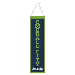 WinCraft - Seattle Seahawks 8" x 32" Slogan Wool Banner - Multicolor