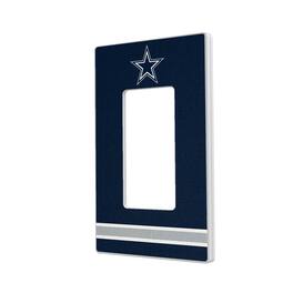 Keyscaper - Dallas Cowboys Stripe Single Rocker Light Switch Plate - Multicolor