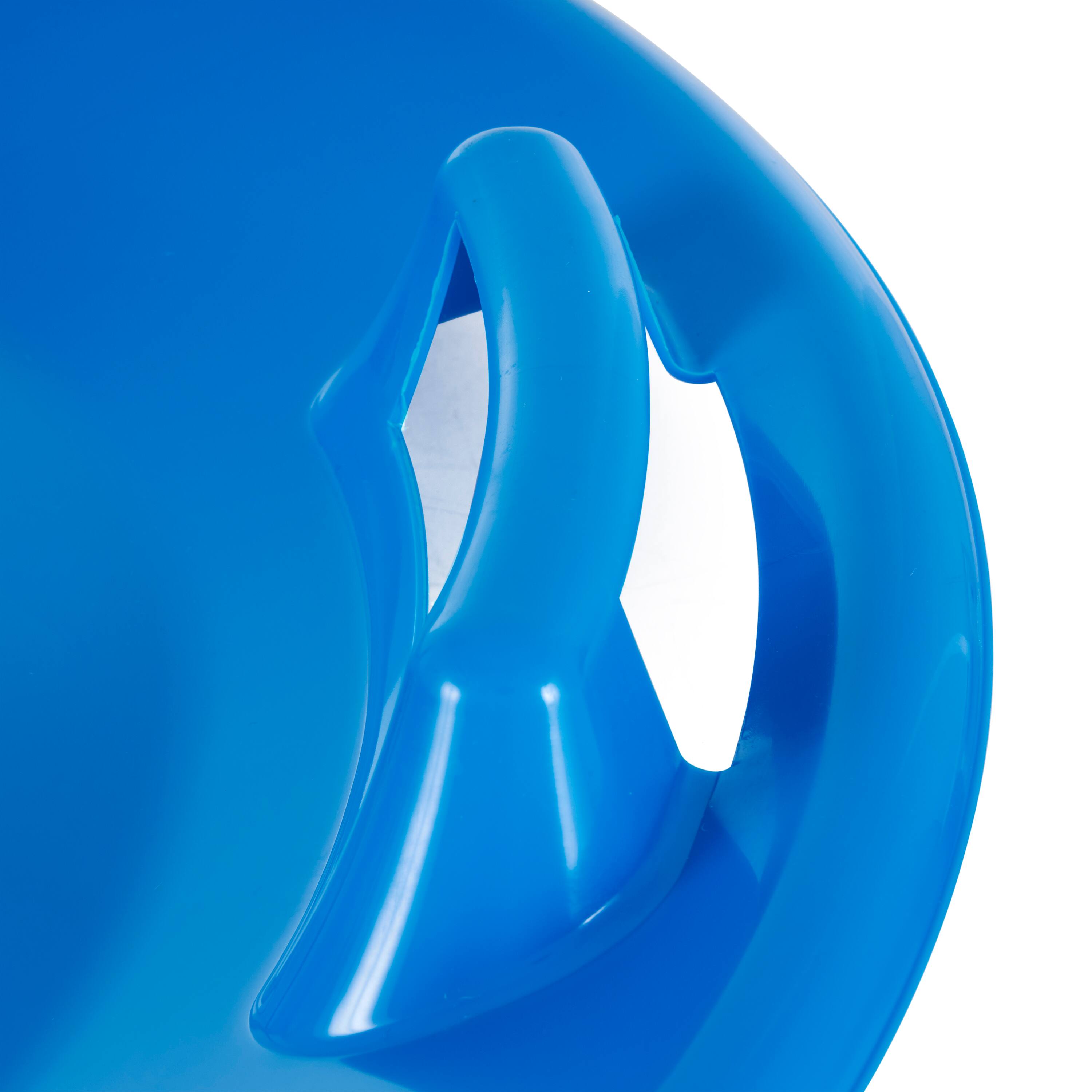 Alt View 3. Slippery Racer - Slippery Racer Downhill Pro Superman Plastic Saucer Disc Snow Sled Slider, Blue - Blue.