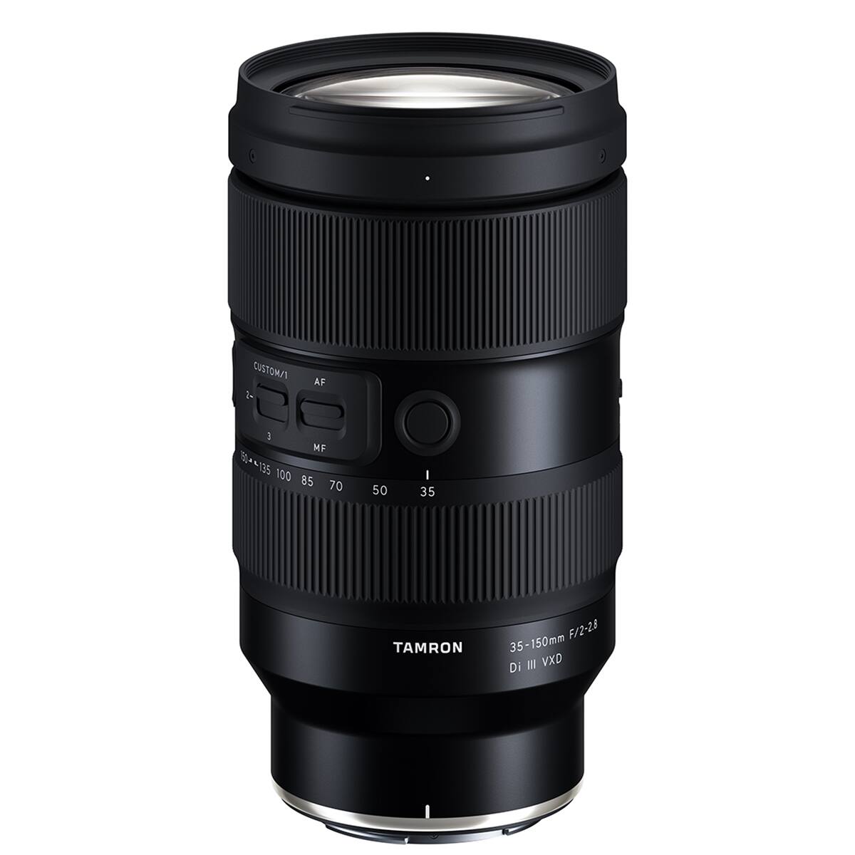 CUSTOM/1 20
AF
3 MF 160 135 100 85 70
50
I 35
TAMRON
35-150mm F/2-2.8 Di III VXD