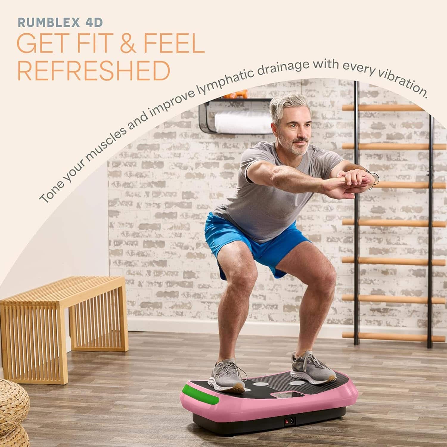 LifePro Rumblex 4D Vibration Plate Triple Motor Whole Body