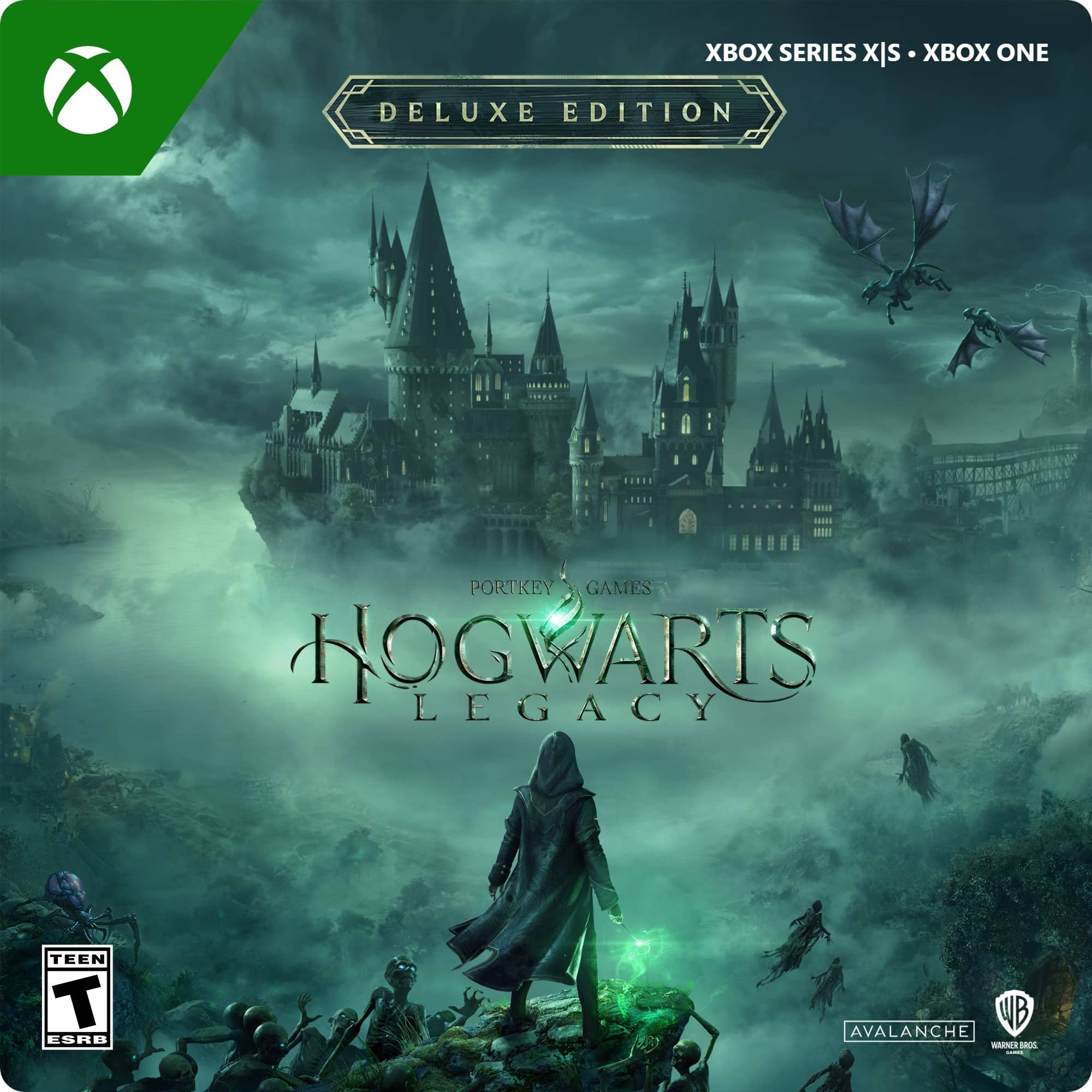 Xbox Series X|S Deluxe Edition Portkey Games Hogwarts Legacy Teen ESRB WB Avalanche Mon R6 I