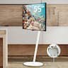 WALL - SevenStand A2 High Type – Rolling TV Stand for 24–55 Inch TVs, for Living Room and Bedroom, Japan-Engineered Design - Satin White