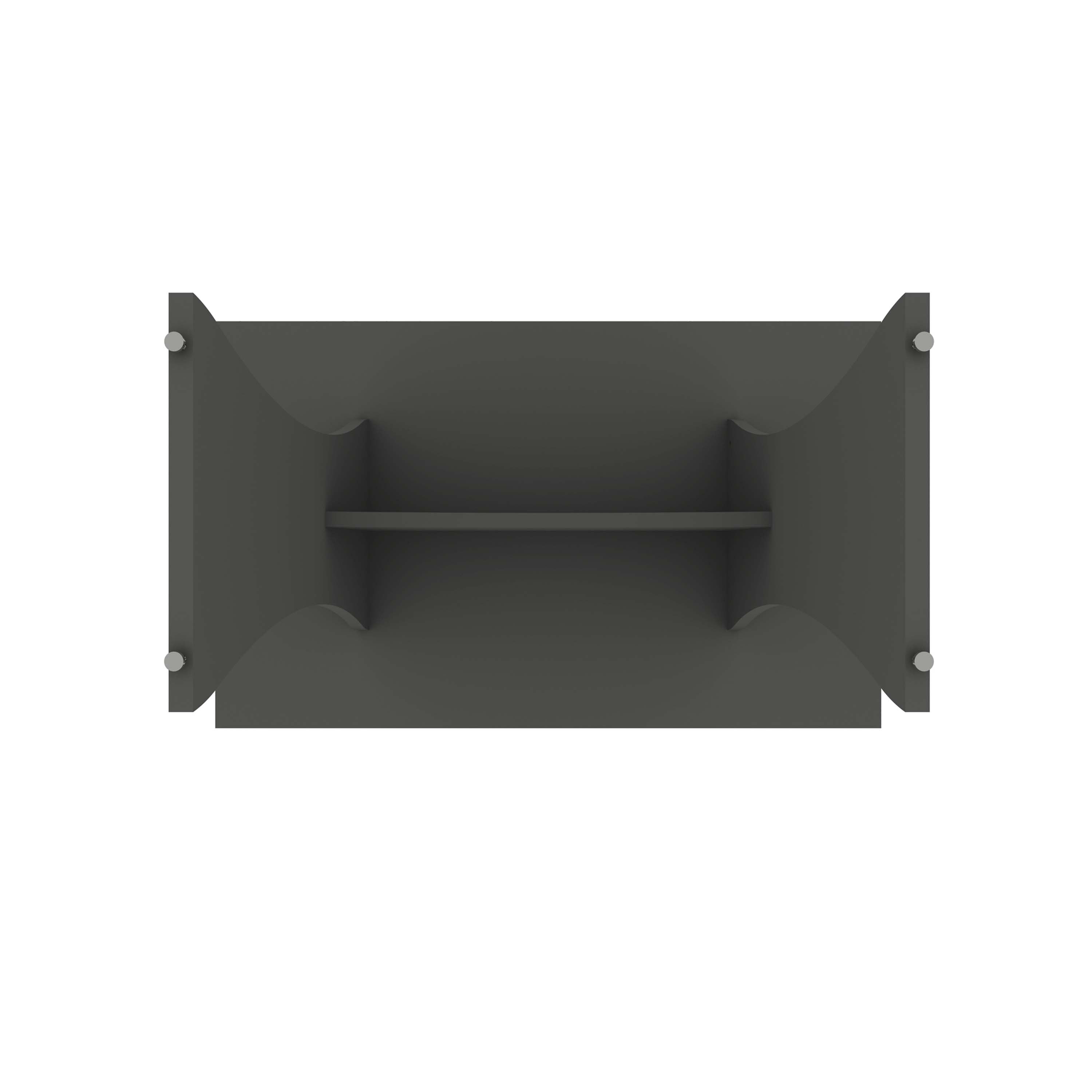 Alt View 4. Manhattan Comfort - Coney Mid-Century Modern 3-Piece Dining Table Set - Charcoal Gray.
