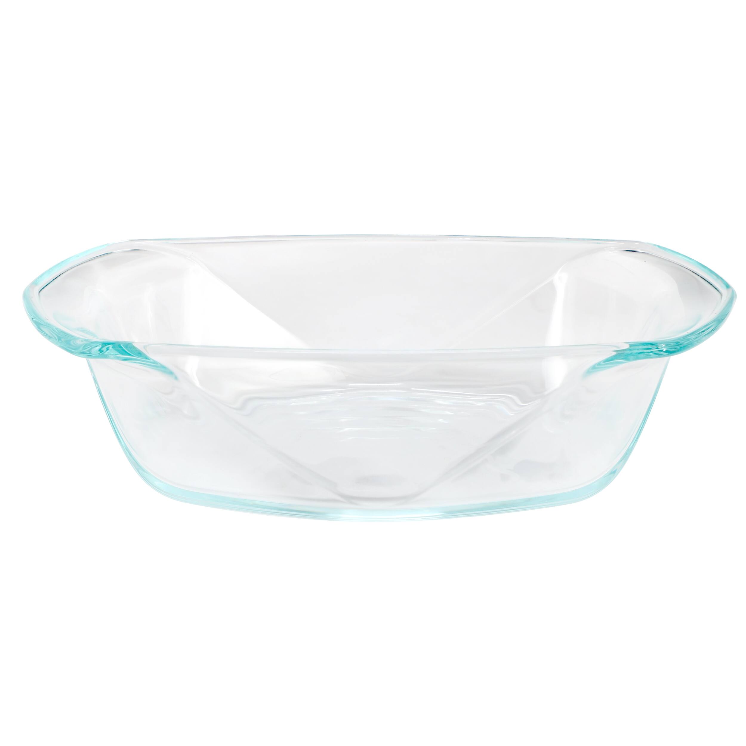 Front. Gibson - Soho Lounge Carnegie Hill 10 inch x 5.9 Inch x 2.6 Inch Tempered Glass Loaf Pan with Built in Handles - Clear.