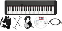 Casio - CTS1BK EPA Pack with Stand, Adapter, Headphones, and Software