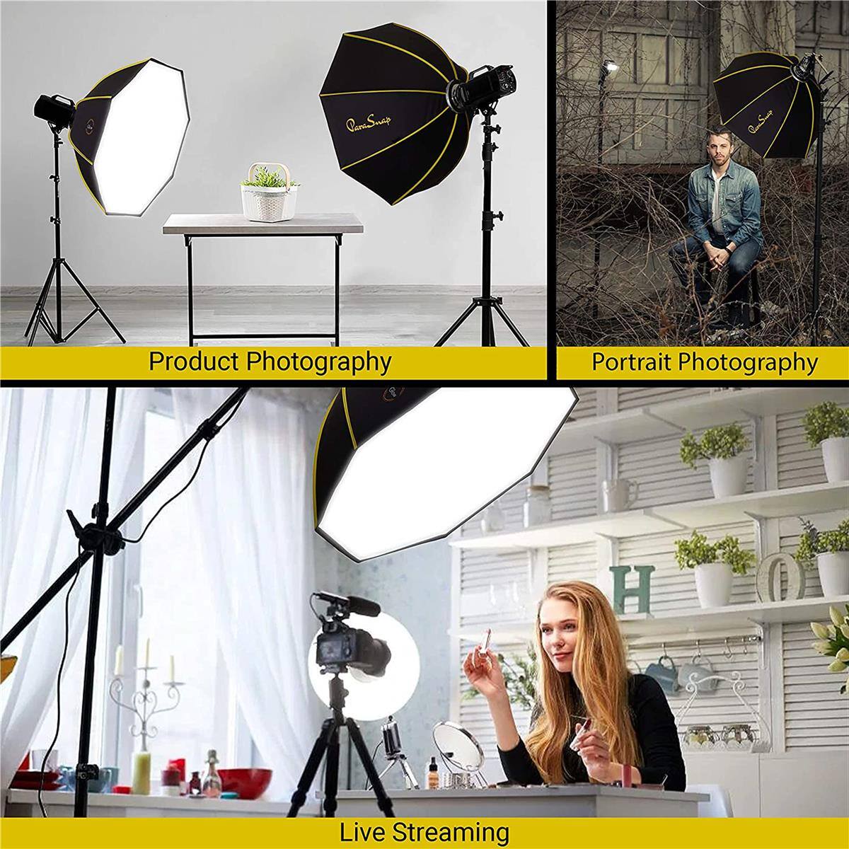 Product Photography  
Portrait Photography  
Live Streaming