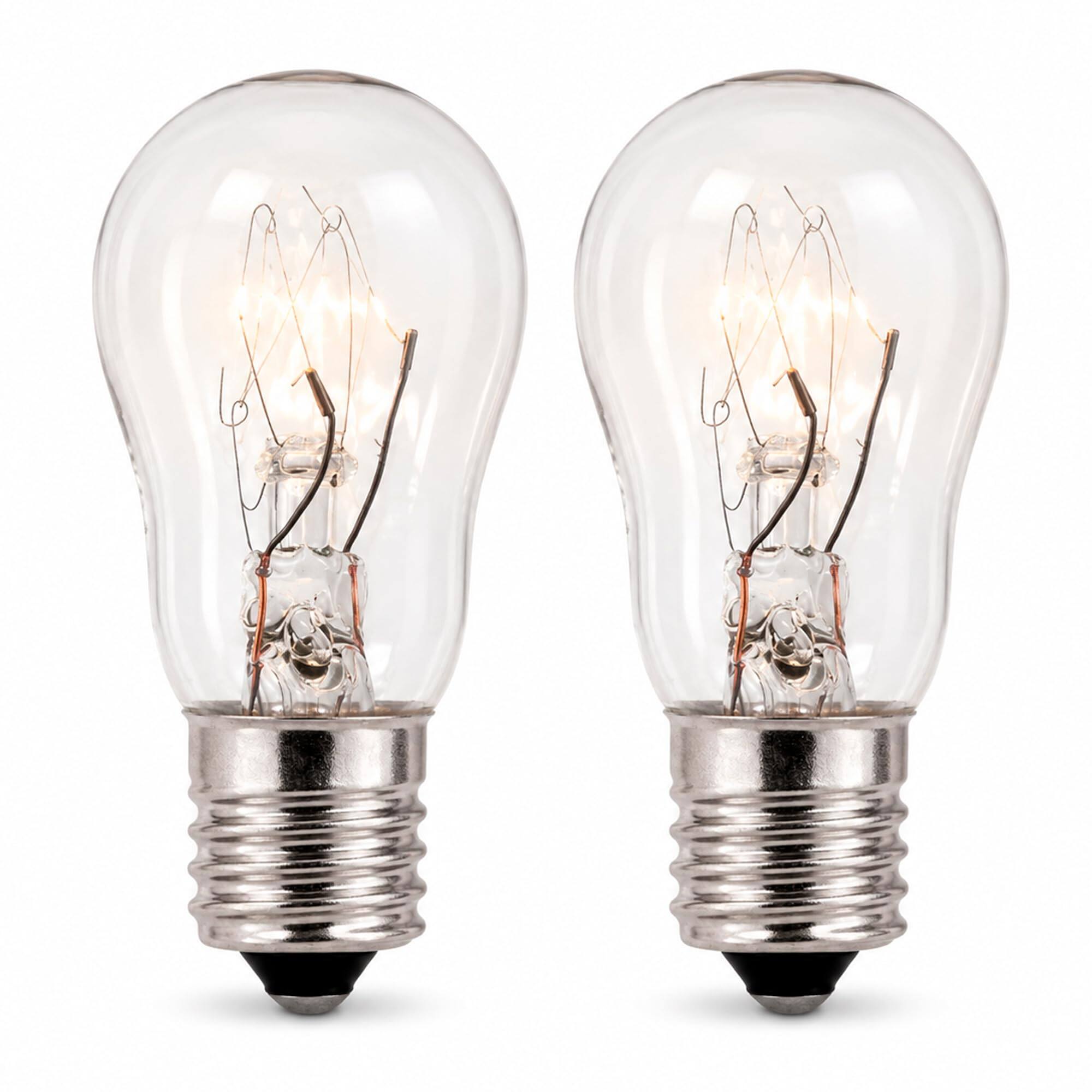 Front. HQRP - HQRP Dryer Drum Light Bulb 10 W 120 V B10 E12 2 Pack for GE Hotpoint Replaces WE05X20431 WE4M305.