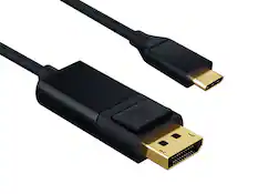 Front. Cable Leader - USB-C to DisplayPort Cable, 4K 60Hz UHD HDR Video for Laptop, Tablet, Gaming Monitor, Workstation - Black.