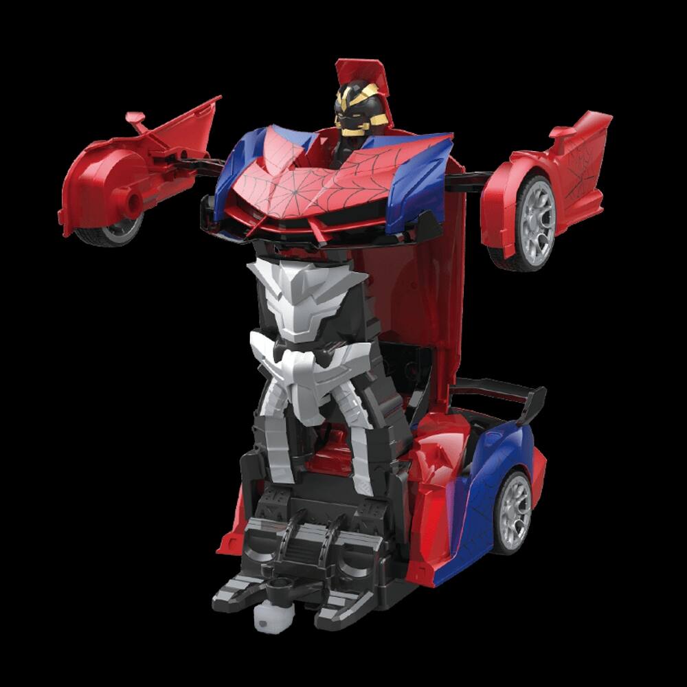 Angle. Loheer - Loheer 1:18 Scale Transforming RC Car Remote Control Robot Toy with 360 Rotating Drifting for Kids.