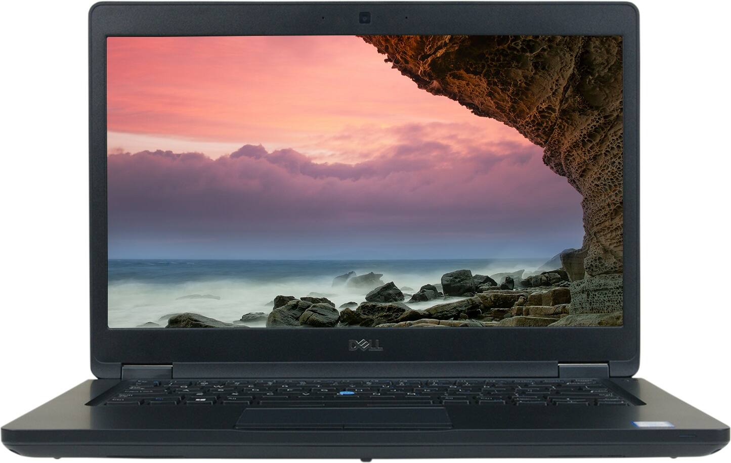 Front. Dell - Latitude 5490 14" Laptop - Intel 8th Gen Core i5 with 16GB Memory - Intel UHD Graphics 620 - 256GB SSD - Black.