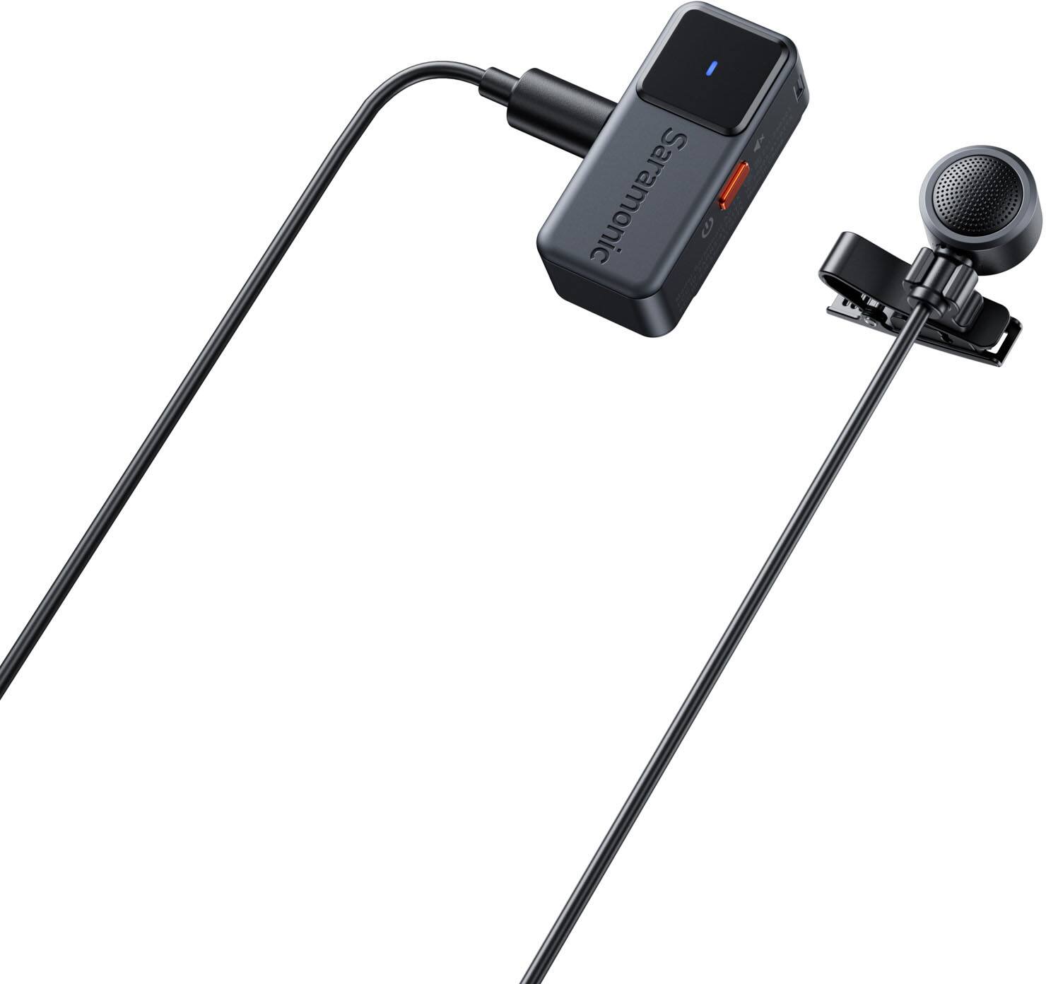 Alt View 4. Saramonic - Saramonic Air 2-Person Mini Wireless Clip-On Mic System w/ Lavaliers for Cameras, Mobile Devices & Computers - Black.