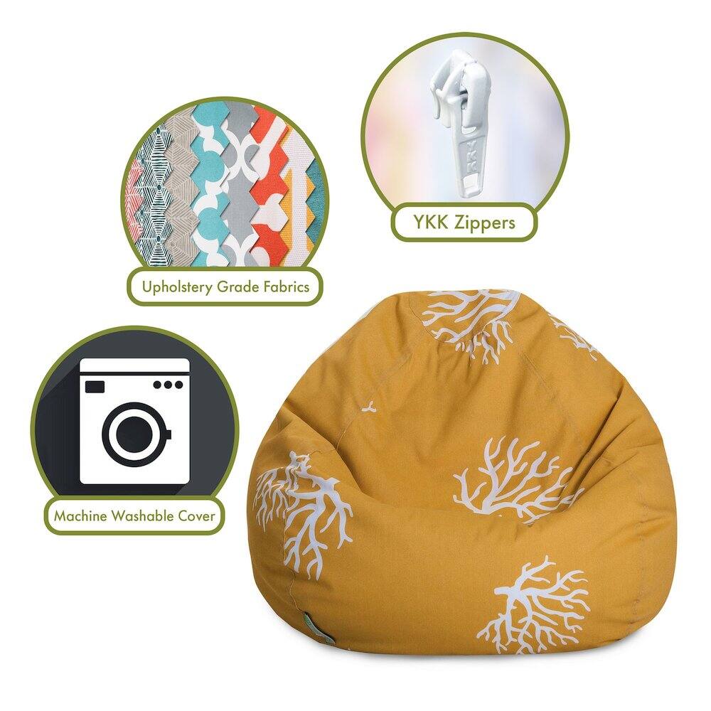 - Upholstery Grade Fabrics
- YKK Zippers
- Machine Washable Cover