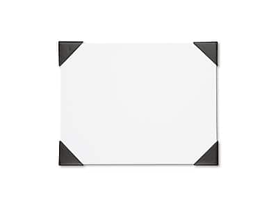 Front. House of Doolittle - Refillable Paper Desk Pad, 22" x 17", White, 50 Sheets/Pad  - White/Brown.