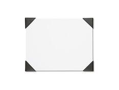 Front. House of Doolittle - Refillable Paper Desk Pad, 22" x 17", White, 50 Sheets/Pad - White/Brown.