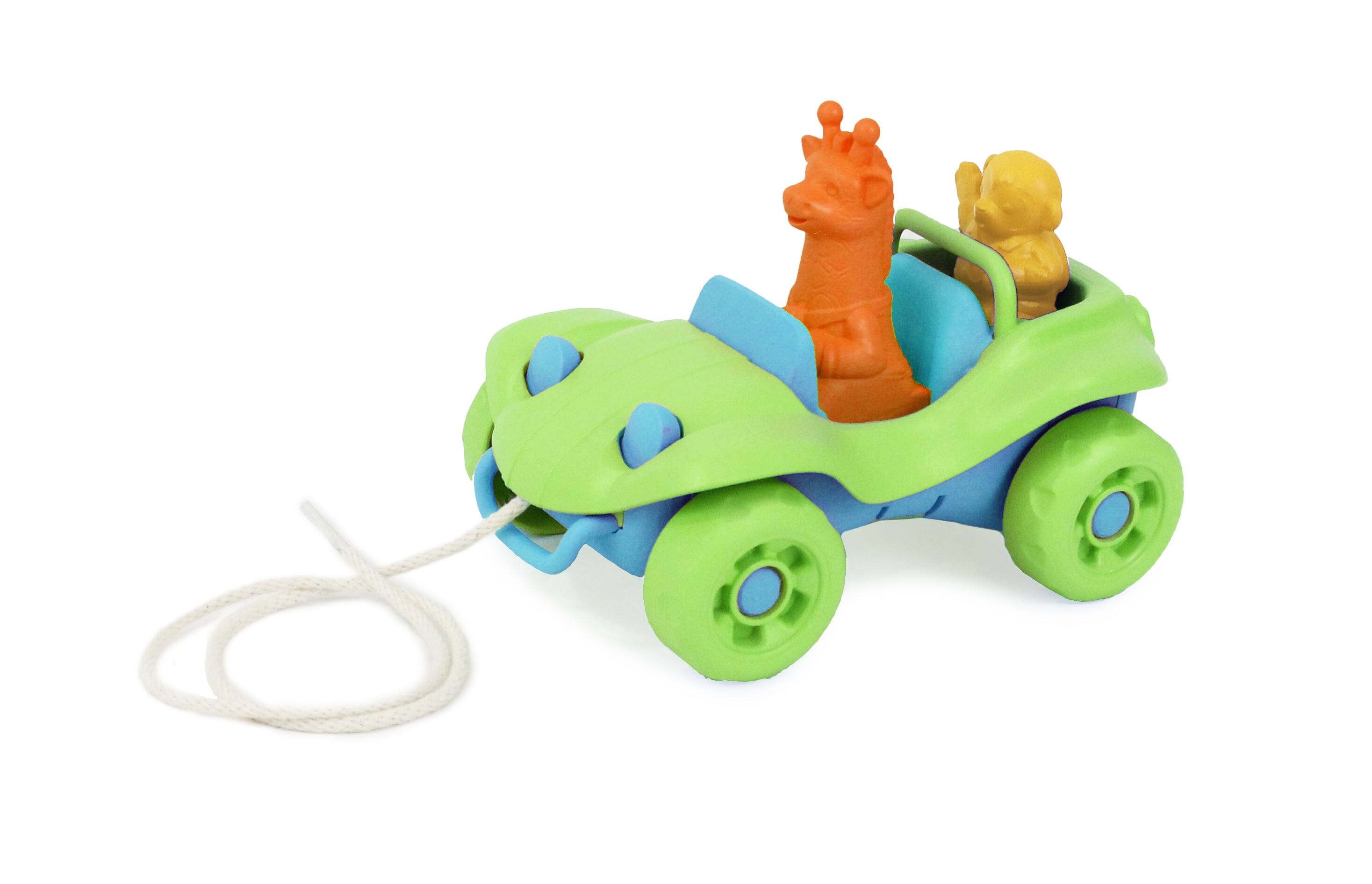 Front. Green Toys - Green Toys Dune Buggy Pull Toy - Green.
