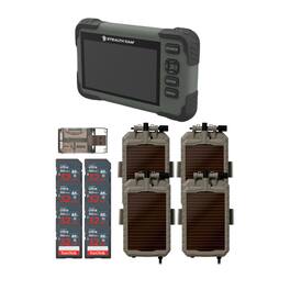 Stealth Cam - Mounting Post for Camera& Solar Pak with Card Viewer 32GB Memory Cards and Card Reader (4 Pack)