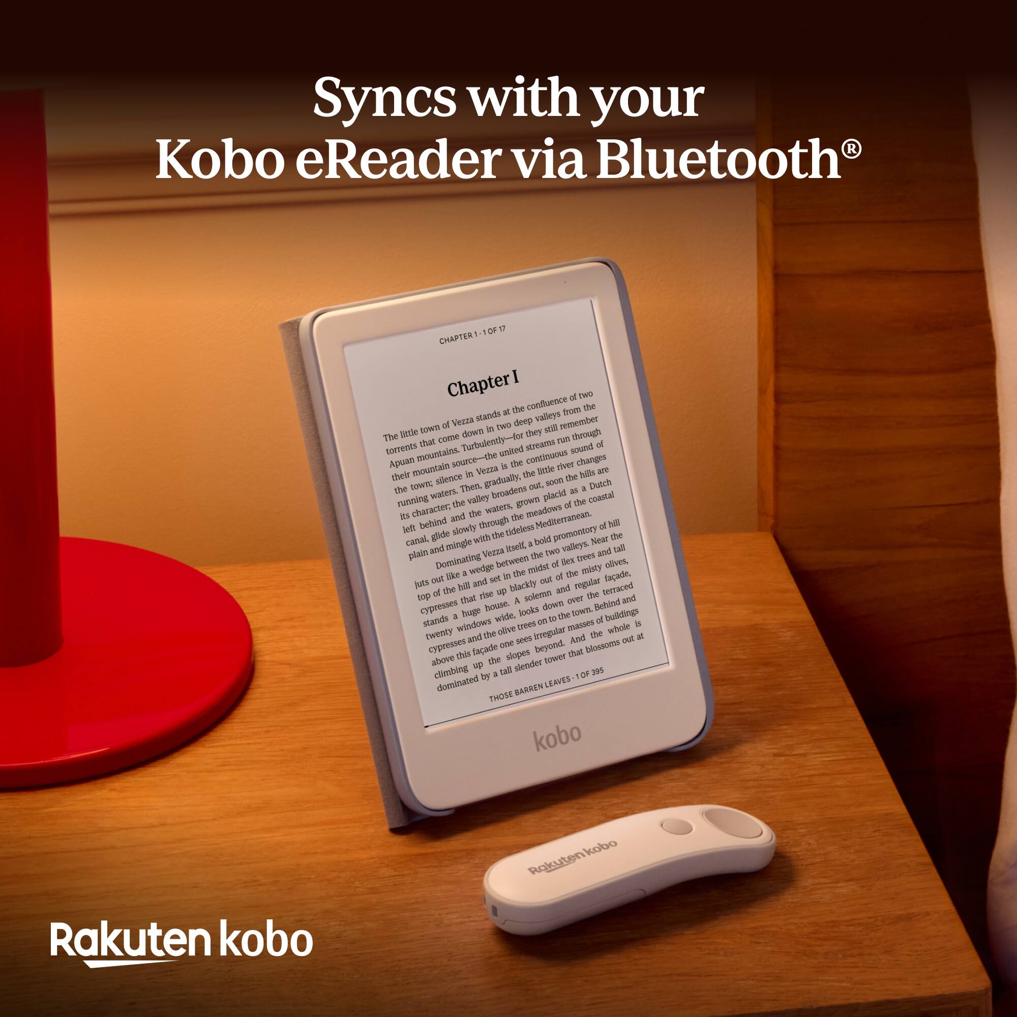 Syncs with your Kobo eReader via Bluetooth®

Rakuten kobo