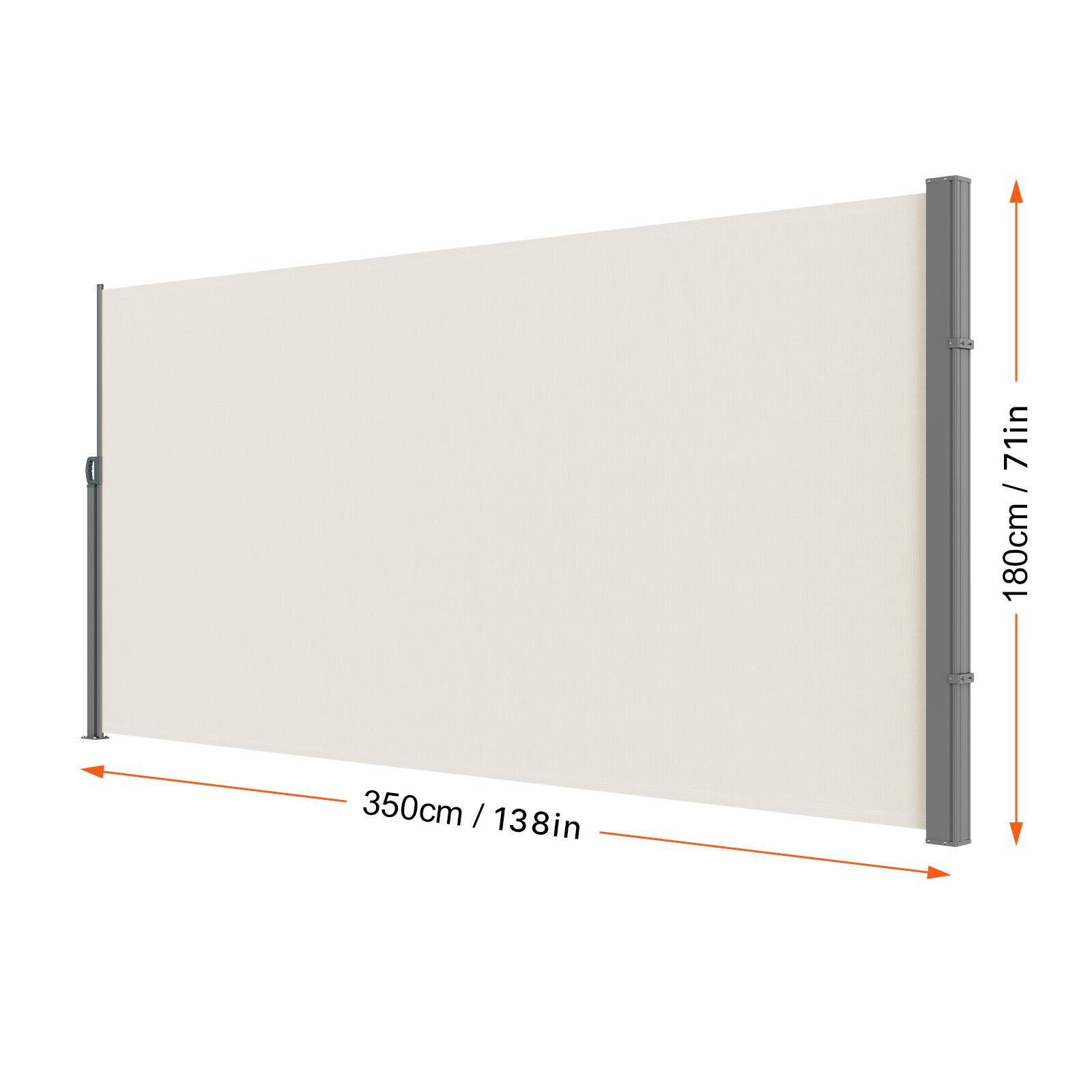 71in / 180cm, 350cm / 138in