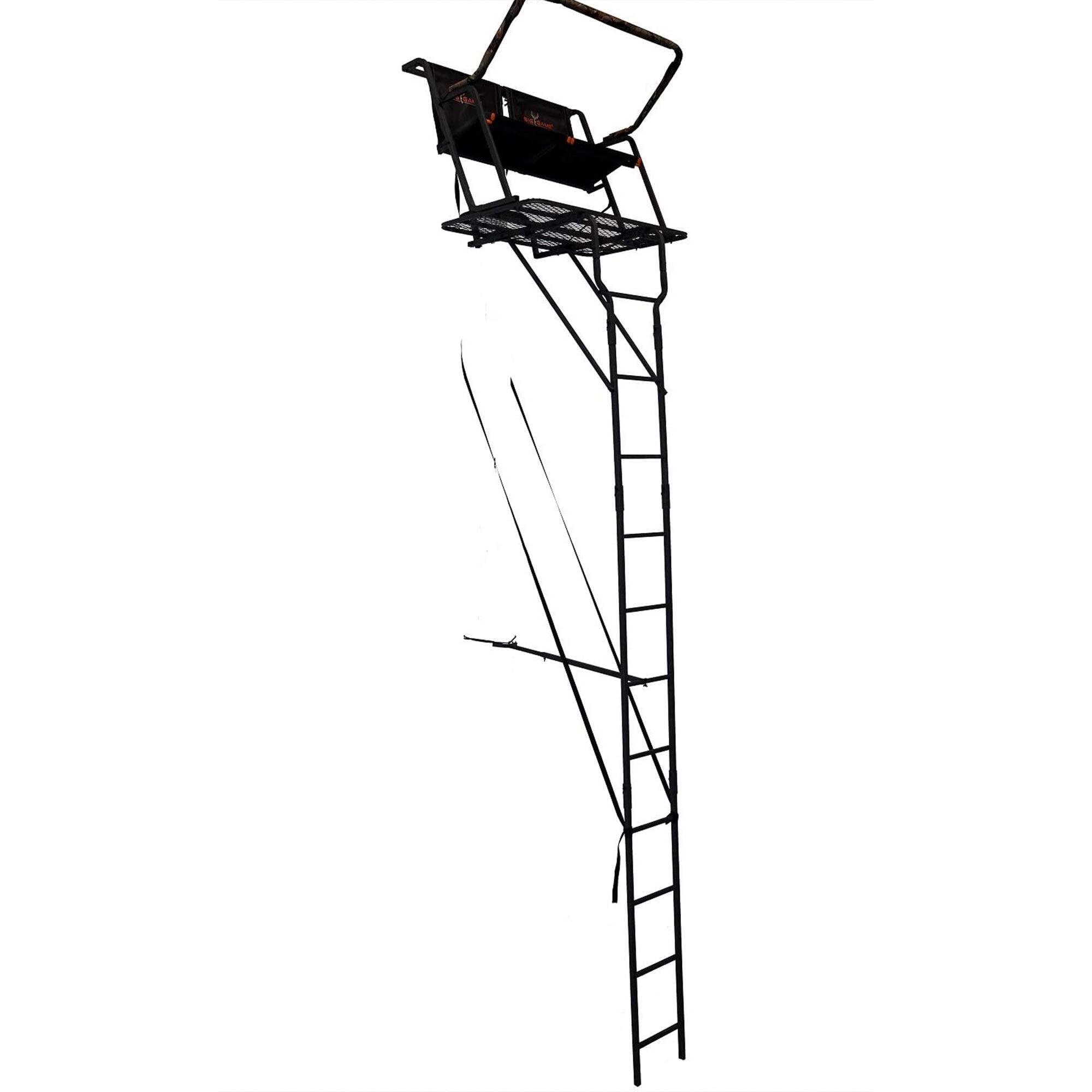 Alt View 4. Big Game Treestands - Big Game Spector XT 17 Foot 2 Person Deer Hunting Ladder Climbing Tree Stand - Black.