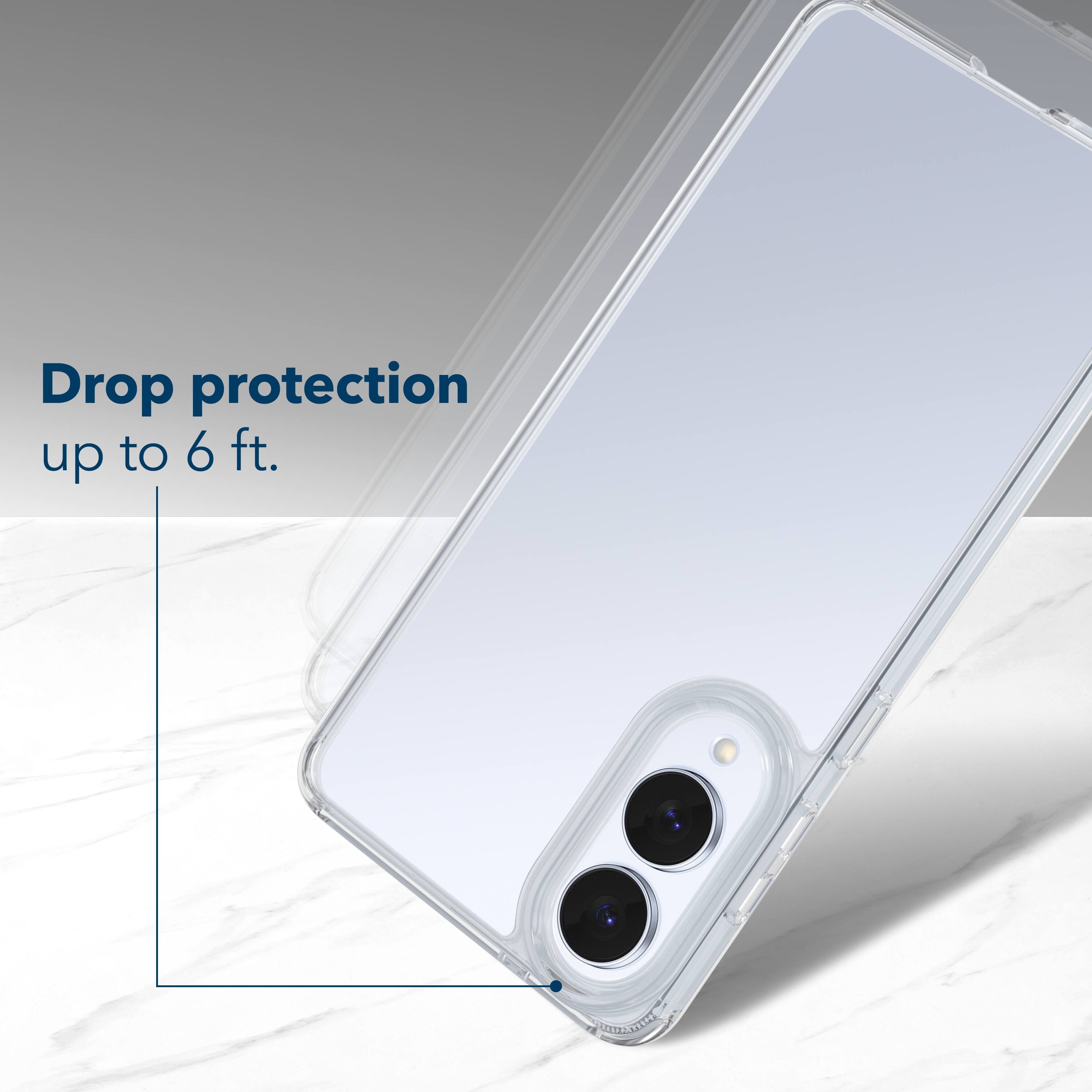 Drop protection up to 6 feet.