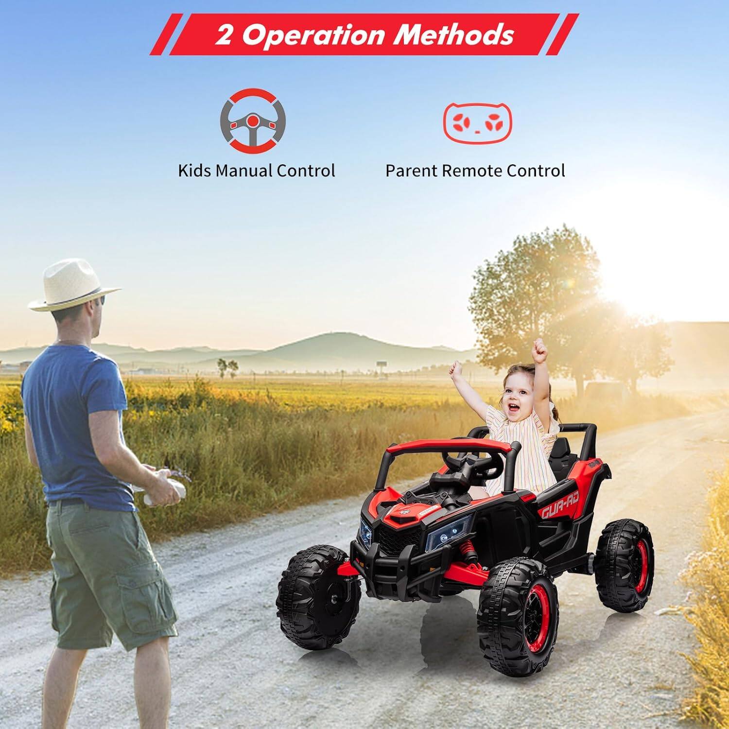 2 Operation Methods

Kids Manual Control

Parent Remote Control