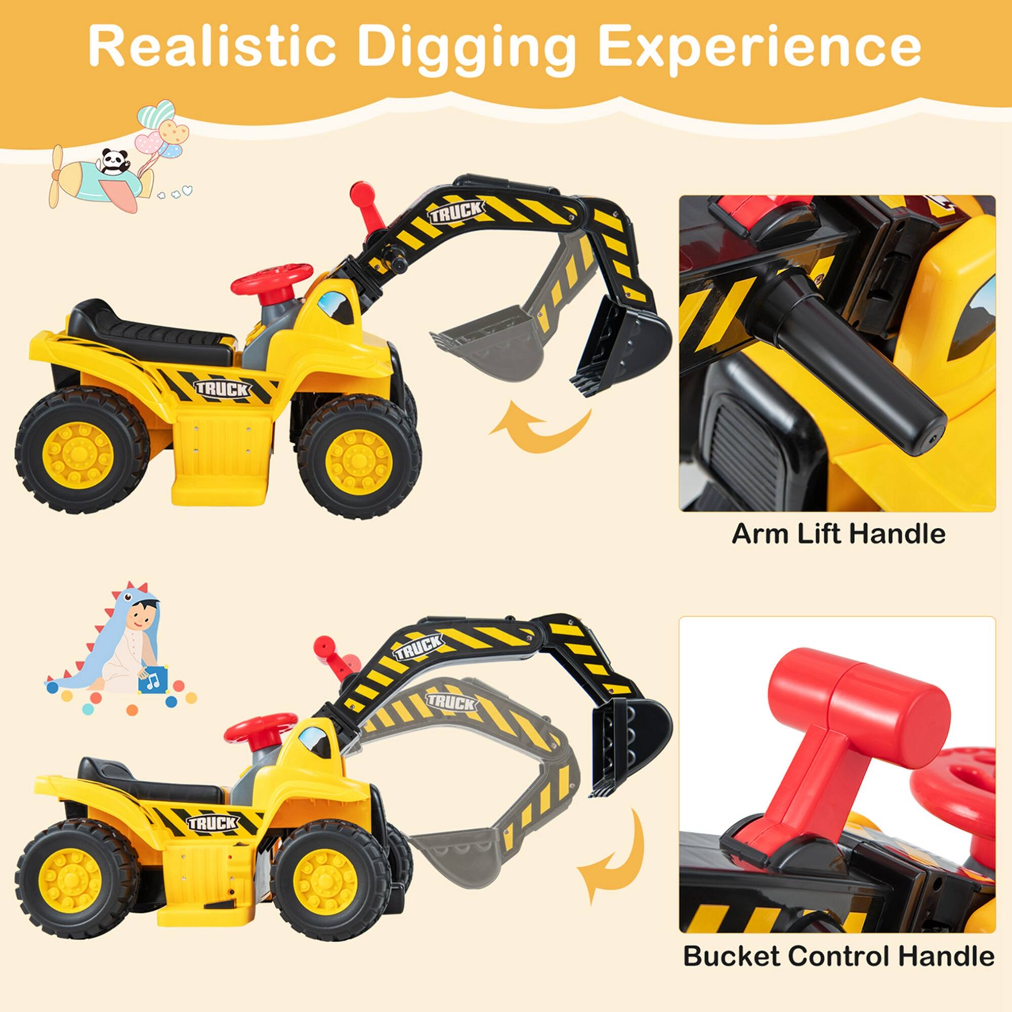 Realistic Digging Experience

Arm Lift Handle

Bucket Control Handle