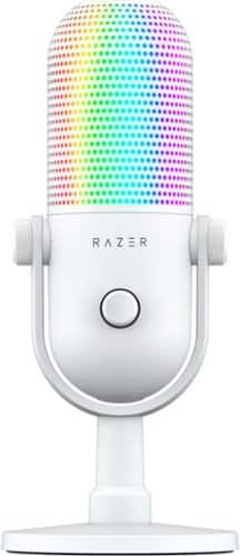 Razer - Seiren V3 Chroma Wired Supercardioid Condenser USB Microphone with 32-Bit DSP - White