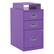 Alt View 11. OSP Home Furnishings - 3 Drawer Locking Metal File Cabinet with Top Shelf - Purple.