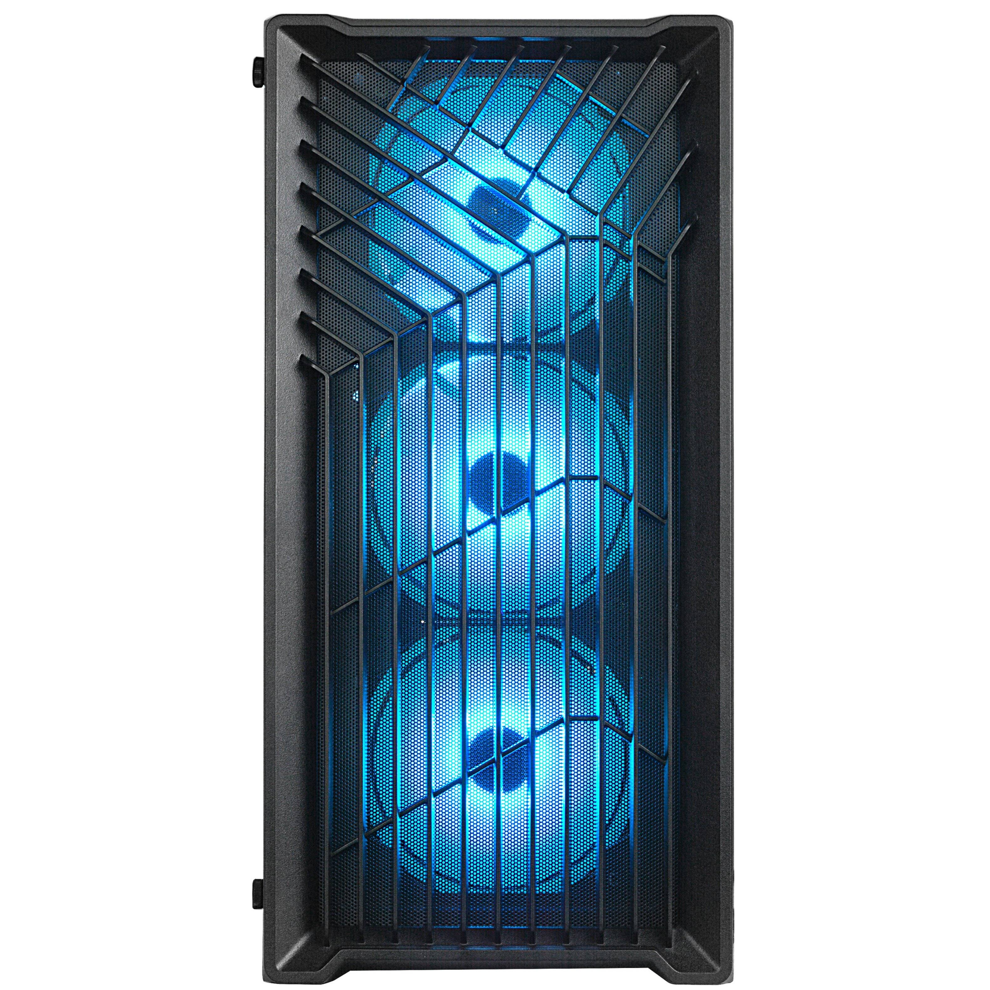 Back. Blackout Computers - Eclipse V2 - Gaming Desktop - Intel Core i7 - AMD RX 580 8GB - 16GB Memory - 1TB PCIE 3.0 SSD - Windows 11 Pro - RGB VR - Matte Black.