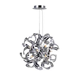 CWI Lighting - Swivel 12 Light Chandelier With Finish - Chrome