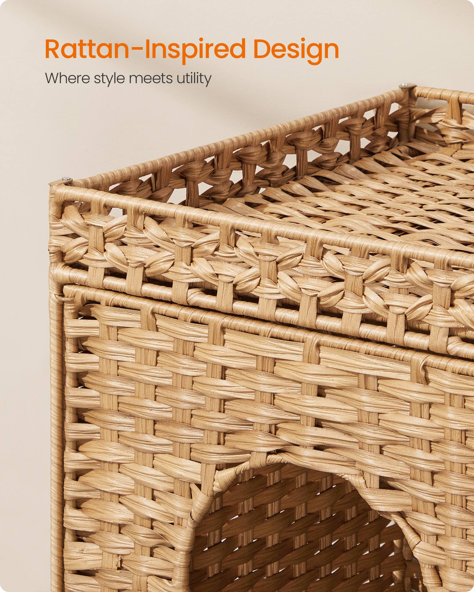 Rattan-Inspired Design  
Where style meets utility