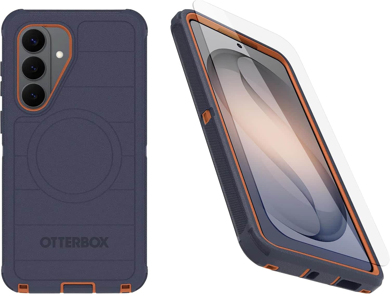OtterBox - Galaxy S26 Plus (Only) - Bundle: Defender Series Case with Magnets & Screen Protector - Rugged & Durable - Navy Canyon (Blue & Orange) price history on PriceWatchPro