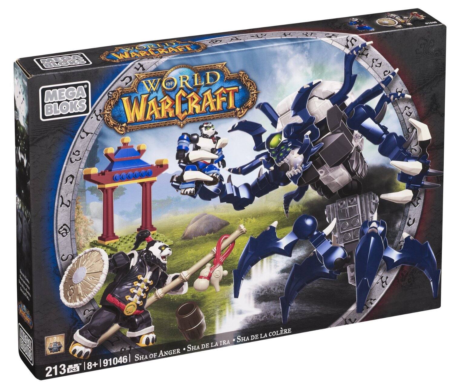 Mega Bloks World of Warcraft  
Sha of Anger  
Sha de la Colère  
Sha de la Ira  
213 PCS  
8+  
91046