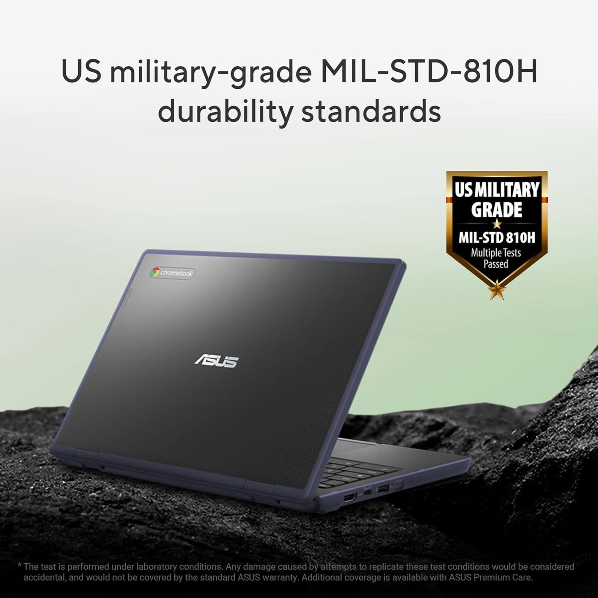 US military-grade MIL-STD-810H durability standards

US MILITARY GRADE MIL-STD 810H Multiple Tests Passed

ASUS

*The test is performed under laboratory conditions. Any damage caused by attempts to replicate these test conditions would be considered accidental, and would not be covered by the standard ASUS warranty. Additional coverage is available with ASUS Premium Care.