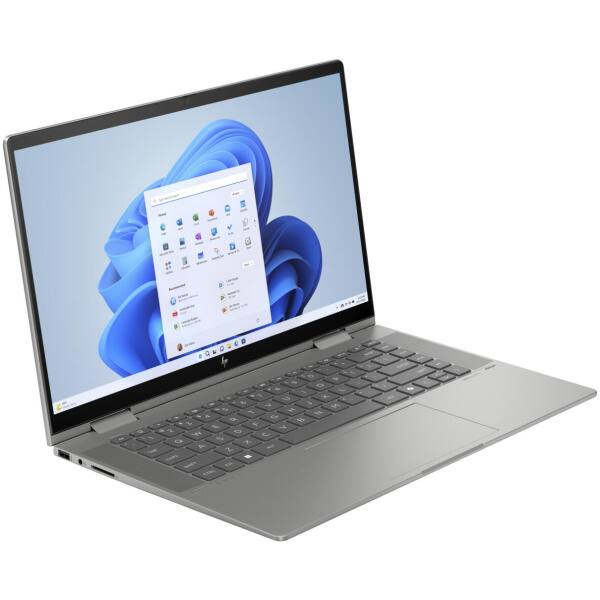 Alt View 1. HP - Envy x360 15-fe1073cl 15.6" FHD Touch Intel Core Ultra 7 155U 1.7 GHz up to 4.8 GHz 32GB 1TB SSD Windows 11 Home Laptop - Mineral Silver.