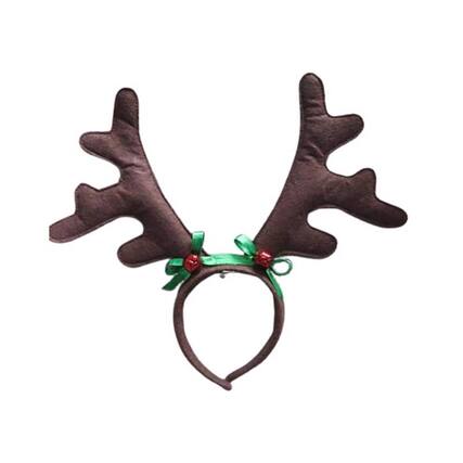 Front. Dyno - Dyno Christmas Antler Headband 1 pk (Case of 24) - Multicolored.
