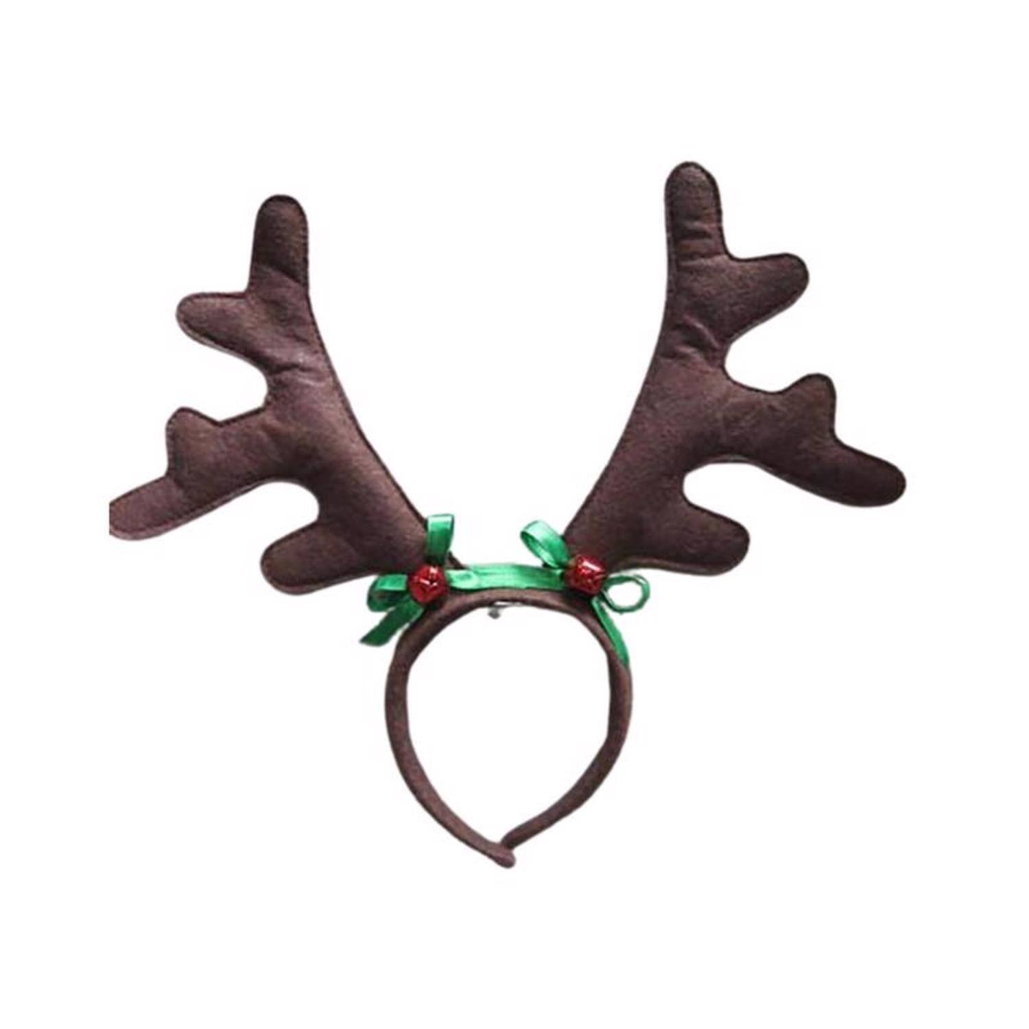Front. Dyno - Dyno Christmas Antler Headband 1 pk (Case of 24) - Multicolored.