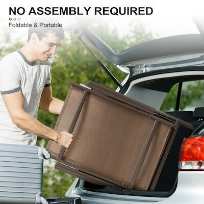 NO ASSEMBLY REQUIRED  
Foldable & Portable