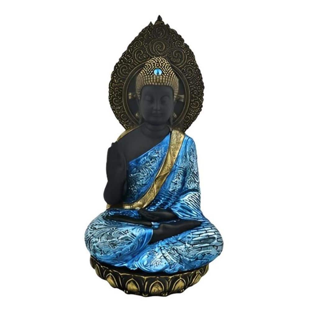 FC Design - 17"H Buddha Meditating Figurine Statue Office Desk Tabletop Home Decor Gift - Multi-Color